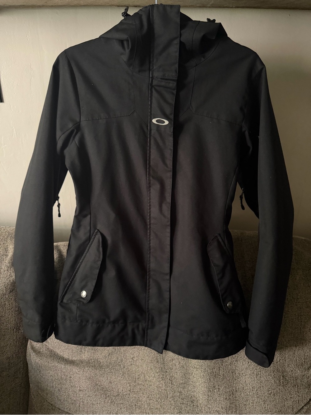 Oakley Women's Black Hooded Softshell Ski Jacket